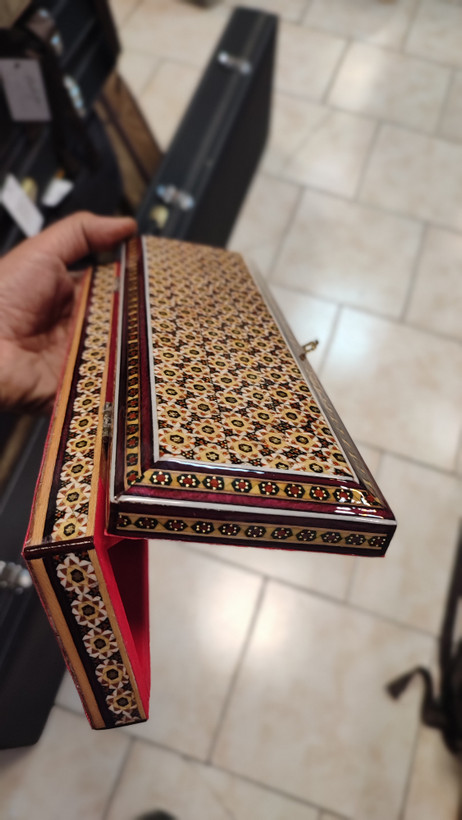 جعبه مضراب سه جفتی چوبی