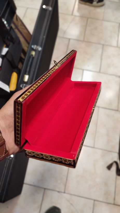 جعبه مضراب سه جفتی چوبی