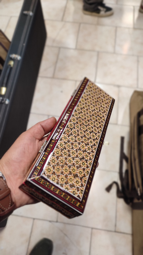 جعبه مضراب سه جفتی چوبی