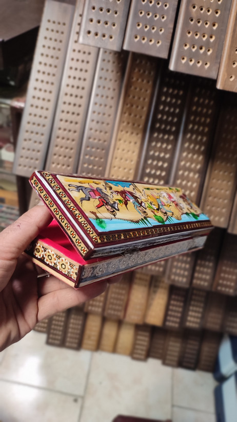 جعبه مضراب سه جفتی چوبی